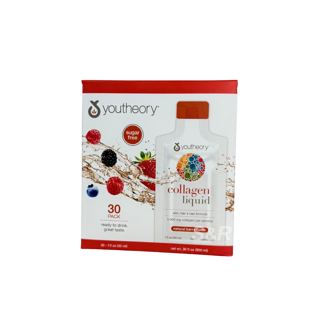 Youtheory Collagen Liquid Ready-to-Drink  30 packs